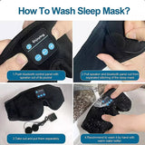 Bluetooth Sleeping Headphones 3D Eye Mask Wireless Air Travel Bluetooth 5.0 Headband Soft Elastic Comfortable Music Earphones