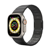 New Upgrade Magnetic Buckle Link For Apple Watch Ultra 2 49mm Band 9 8 7 45mm 44mm Adjustable Stainless Steel Bracelet 42 Strap