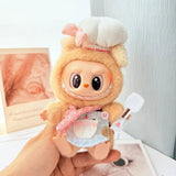 Labubu  Doll‘s Baby Clothes Chef Uniform Overalls High-quality Dress The Monster Outfit Accessories Kitchen Clothing Gift Kid's