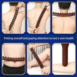 1pc Double Row Of 20 Beads Massage Stick, Carbonization Massage Stick, One Universal Scraping Stomach Rubbing Abdomen Profession