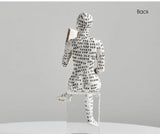 Resin Scholar's Decoration Creative Art Design Modern Home Office Bookshelf TV Cabinet Accessories Desk Ornaments Gifts