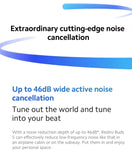 Xiaomi Redmi Buds 5 Earphone 46dB Active Noise Cancellation Bluetooth 5.3 TWS ANC Headset 40h Long Battery Life Touch Control