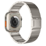 New Upgrade Magnetic Buckle Link For Apple Watch Ultra 2 49mm Band 9 8 7 45mm 44mm Adjustable Stainless Steel Bracelet 42 Strap