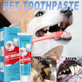 60g Pet Toothpaste Cat Dog Fresh Breath Toothpaste Remove Tartar Plaque Teeth Cleaning Oral Care Edible Toothpaste Pet Products