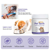 1pc Pet Teeth Cleaning Powder For Cats And Dogs, Universal For Removing Bad Breath And Tartar Pet Toothbrush Cleaning Products