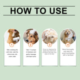 5-in-1 Pet Shampoo for Dogs & Cats, Botanical Extracts Nourishes Prevents Matting Easy Combing,