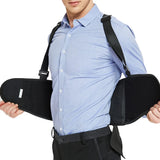 Adjustable Waist Support Belt,Industrial Work Back Brace,Medical Lumbar Gym Fitness Weightlifting Back Belt with Shoulder Straps