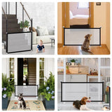 1Set Pet Barrier Fences Mesh Dog Gate Folding Stairs Entrance Separation Guard Portable Breathable Children Safety Playpen