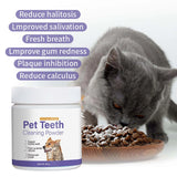 1pc Pet Teeth Cleaning Powder For Cats And Dogs, Universal For Removing Bad Breath And Tartar Pet Toothbrush Cleaning Products