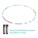 LED Colorful Fitness Circle Performing Arts Abdominal Fat Loss Light Fitness Crossfit Foldable Sport Hoop Gym Fitness Equipments