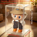 Labubu Display Box Transparent Labubu Big Leader Summer Doll Cotton Doll Blind Box Storage Cabinet