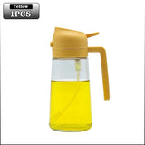 2in1 470ml Glass Spray Oil Sprayer Bottle Spray Oil Dispenser Oil Jar Cruet BBQ Kitchen Baking Roasting Picnic Kitchen Tool