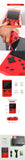 A Red Retro Classic Games Children's Handheld Small Game Console With Hundreds Of Game Charging Can Be Connected To The TV