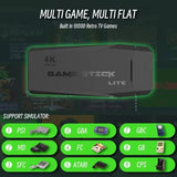 Retro video game console new M8 64GB built-in 20000 game handheld wireless controller children's game stick Christmas gift