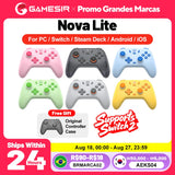 Gamesir Nova Lite Gamepads PC for Nintendo Switch 2 Controller Switch Steam Android iOS iPhone Controle Hall Effect Joystick