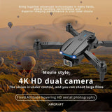 E99 Pro Drone With 4K Dual Camera Wifi Optical Flow And Obstacle Avoidance For Aerial Photography Quadcopter