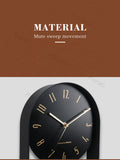 Bedroom Living Room Modern Decoration Single Pendulum Battery Driven Non Ticking Swinging Wall Clock
