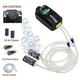 SOBO Aquarium Oxygen Pump Aquarium Supplies 738M Double Hole 3.5w Adjustable high-power oxygen-increasing pump