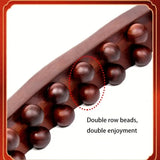 1pc Double Row Of 20 Beads Massage Stick, Carbonization Massage Stick, One Universal Scraping Stomach Rubbing Abdomen Profession