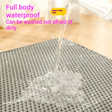 Large Waterproof Double Layer Cat Litter Mat Non-Slip Washable Pet Litter Box Mat Durable Sand Trapper Easy Clean Cat Toilet Mat