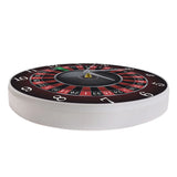 Poker Roulette Silent Non Ticking Wall Clock Las Vegas Game Room Wall Art Decor Timepiece Clock Watch Gambling Casino Gift