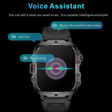 Smart Watch QX11 1.96inch Large Screen HD Bluetooth Call SOS Voice Assistant Men Women Smartwatch Sports Fitness Tracker