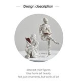 Resin Scholar's Decoration Creative Art Design Modern Home Office Bookshelf TV Cabinet Accessories Desk Ornaments Gifts